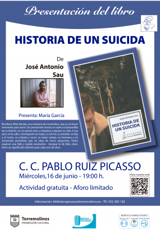 PRESENTACIÓN DEL LIBRO - HISTORIA DE UN SUICIDA DE JOSÉ ANTONIO SAU