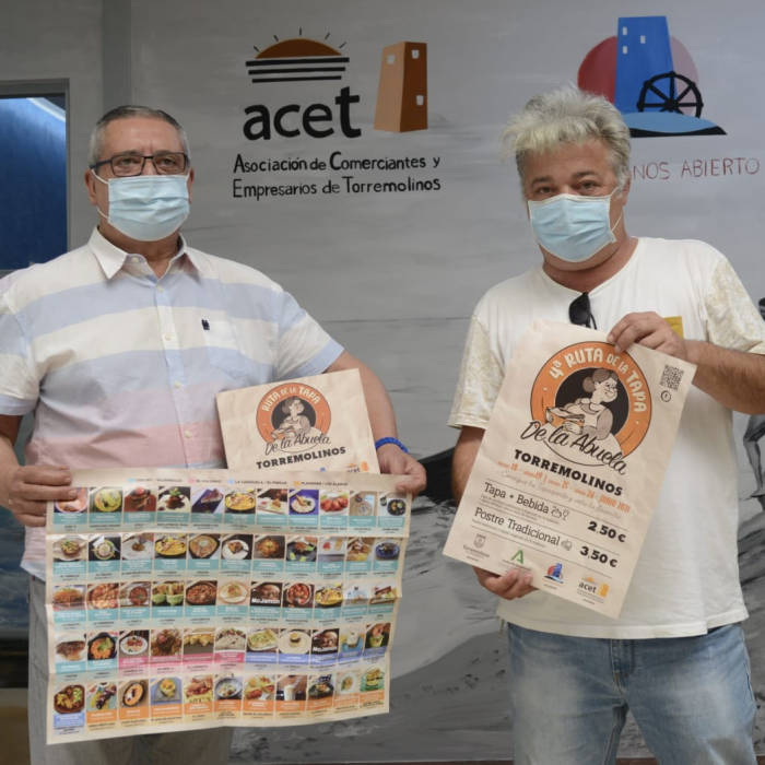 El Ayuntamiento de Torremolinos y ACET presentan la Ruta de la Tapa de la Abuela en la que participan 55 establecimientos
