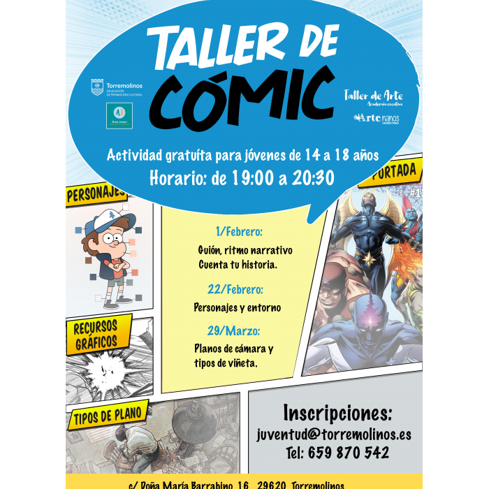 Torremolinos celebra una nueva jornada del 'Taller de Cómic'