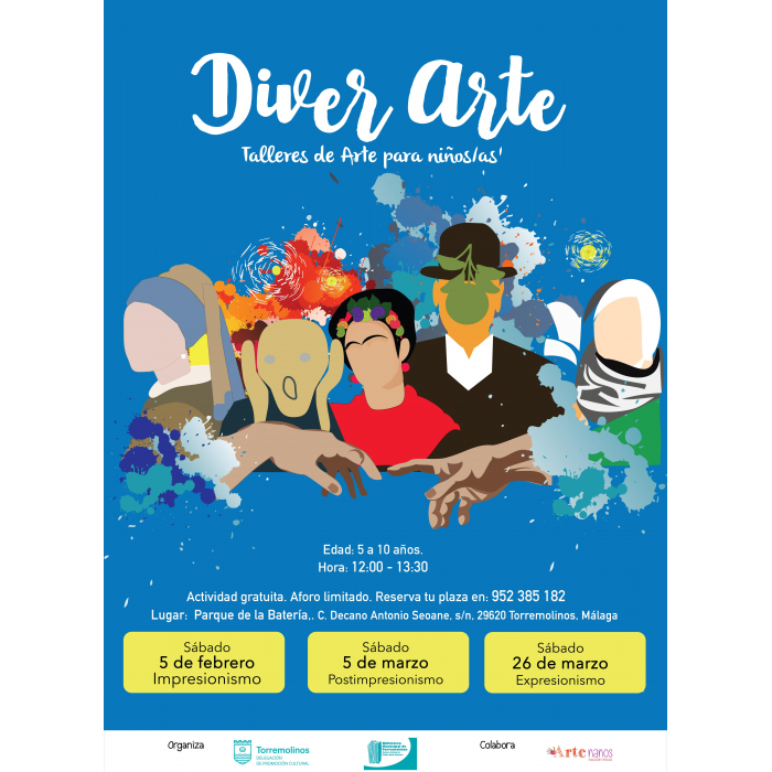 El taller infantil Diver-Arte vuelve este sábado a Torremolinos