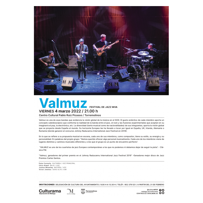El jazz inundará Torremolinos durante el concierto de Valmuz