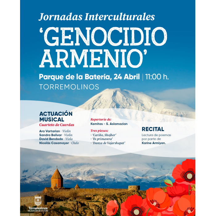 Torremolinos realiza las Jornadas Interculturales ‘Genocidio Armenio’ con actuaciones musicales y un recital de poemas