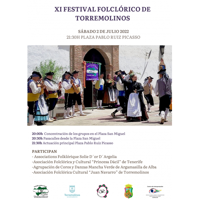 El sábado 2 de julio en la Plaza Pablo Ruiz Picasso tendrá lugar el 'XI Festival Folclórico de Torremolinos'