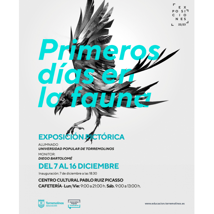 El alumnado de la Universidad Popular de Torremolinos expone la muestra pictórica ‘Primeros Días en la Fauna’