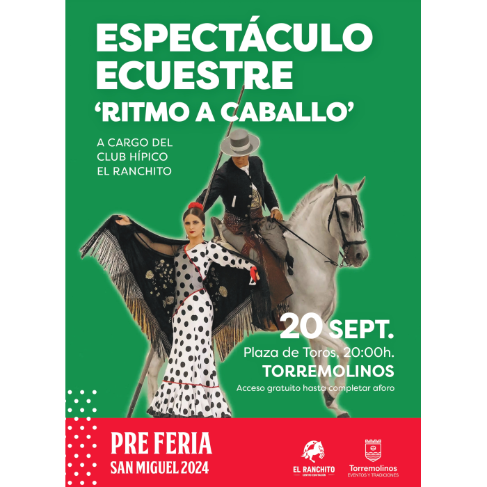 La Plaza de Toros acoge el espectáculo ecuestre ‘Ritmo a caballo’