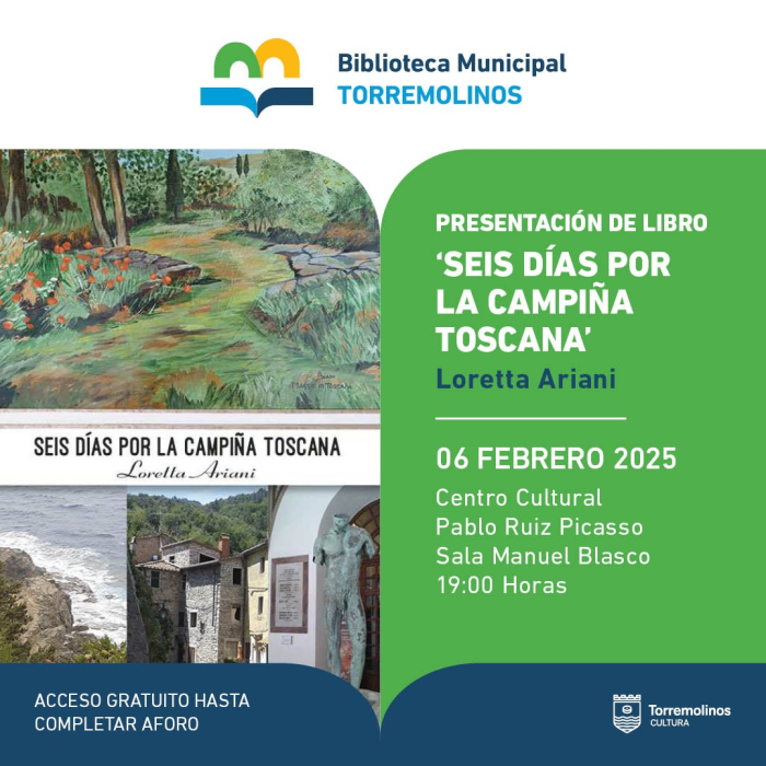 Loretta Ariani presenta en Torremolinos su libro ‘Seis días por la campiña toscana
