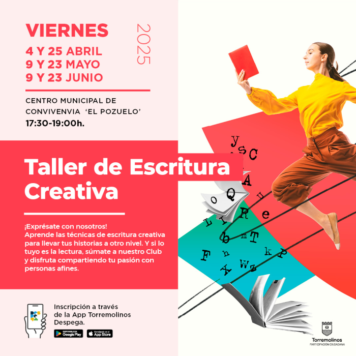 Este mayo continúa el 'Taller de Escritura Creativa' con dos sesiones