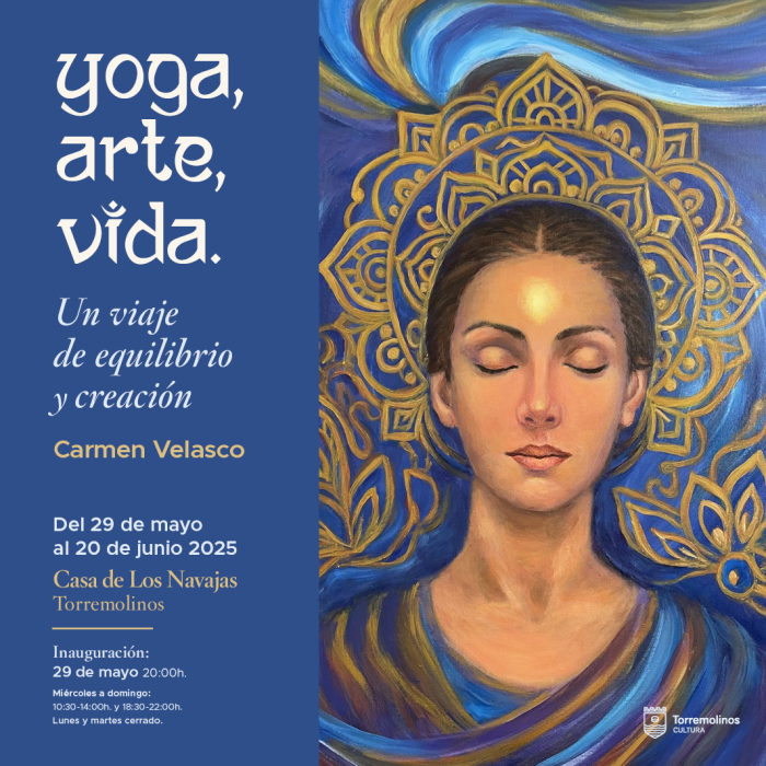 La pintora Carmen Velasco fusiona yoga y arte en una exposición