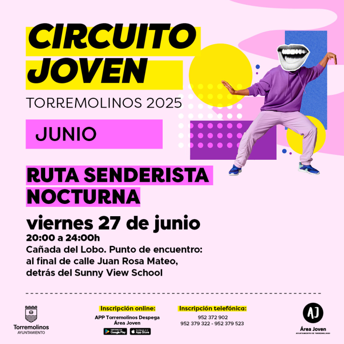 El Circuito Joven programa una nueva ruta senderista nocturna a la Cañada del Lobo