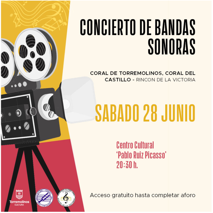 El Centro Cultural Pablo Ruiz Picasso acogerá un concierto de bandas sonoras de películas a cargo de dos corales