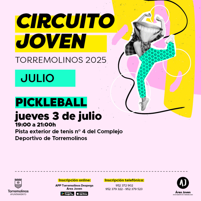 El Circuito Joven permitirá iniciarse en la práctica de pickleball