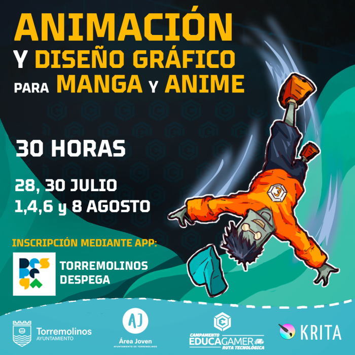 Torremolinos programa un curso intensivo gratuito de Animación y Diseño Gráfico para Manga y Anime