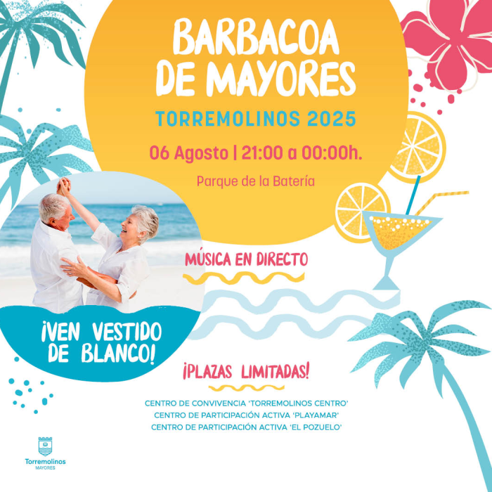 Los mayores disfrutarán de una barbacoa veraniega en el Parque de la Batería