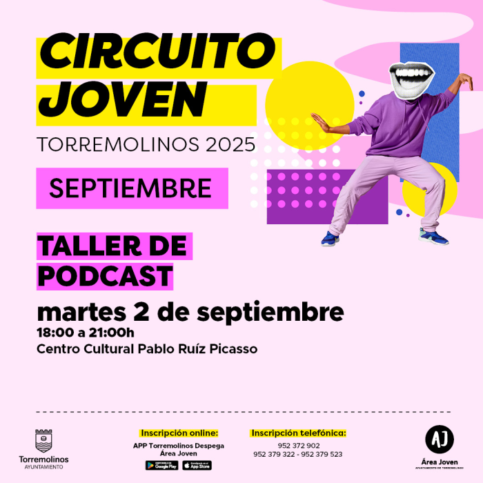 Los jóvenes podrán participar en un taller de podcast gratuito el viernes 2 de septiembre