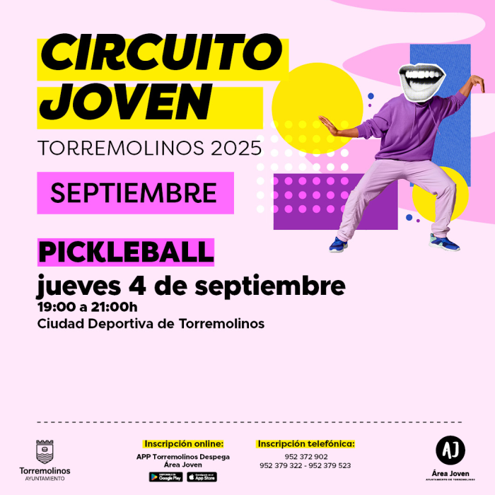 El Circuito Joven permitirá iniciarse en la práctica de pickleball