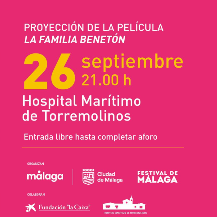 El Hospital Marítimo acogerá la proyección gratuita de la comedia `La familia Benetón´