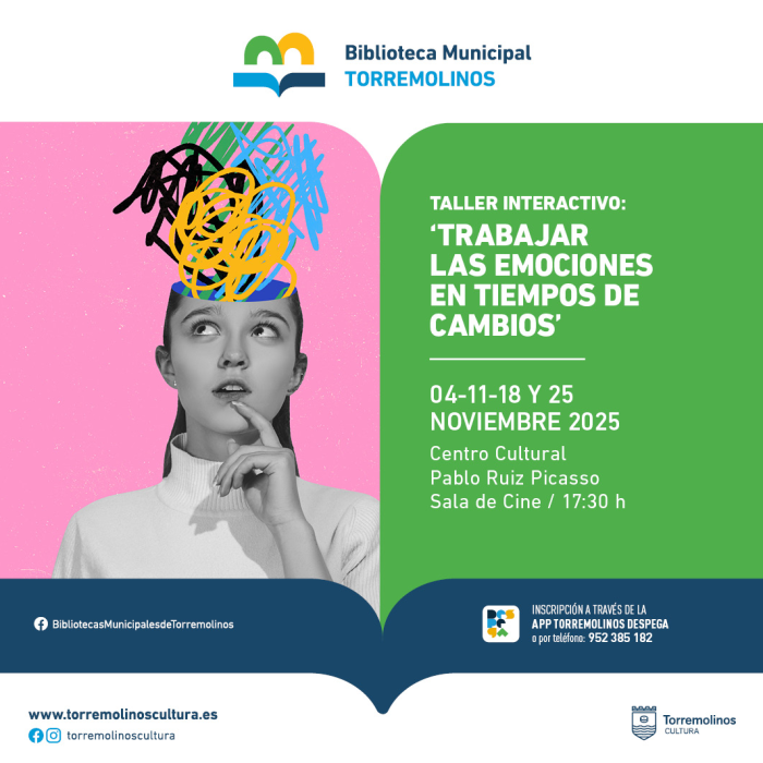 El taller ‘Trabajar las emociones en tiempos de cambio’ se celebrará los martes de noviembre