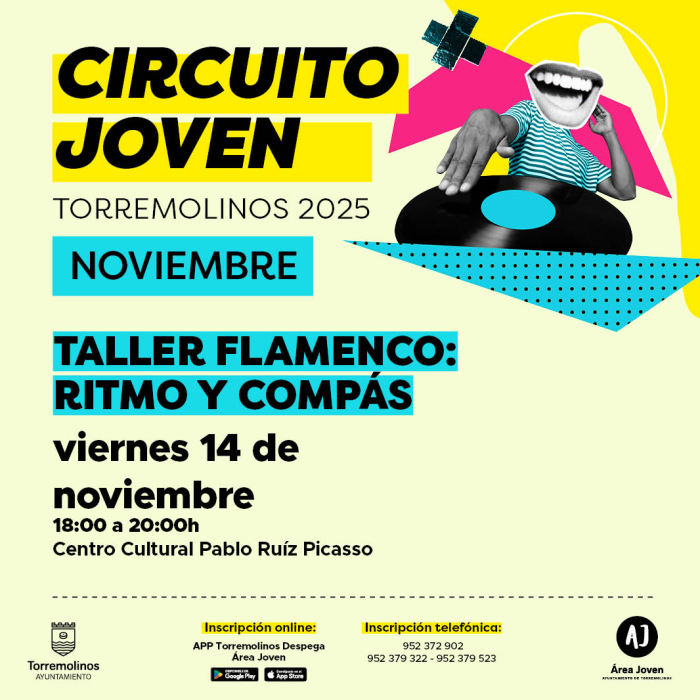 Los jóvenes podrán tomar parte en un taller de flamenco dentro del programa del Circuito Joven