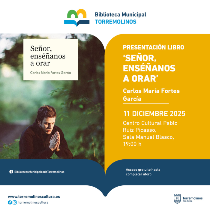La Sala Manuel Blasco acoge la presentación del libro ‘Señor, enséñanos a orar’, de Carlos Fortes