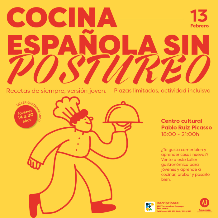 ‘Sabor a tradición: La cocina española en tu mesa’ da comienzo al nuevo ciclo de talleres gratuitos de cocina para jóvenes