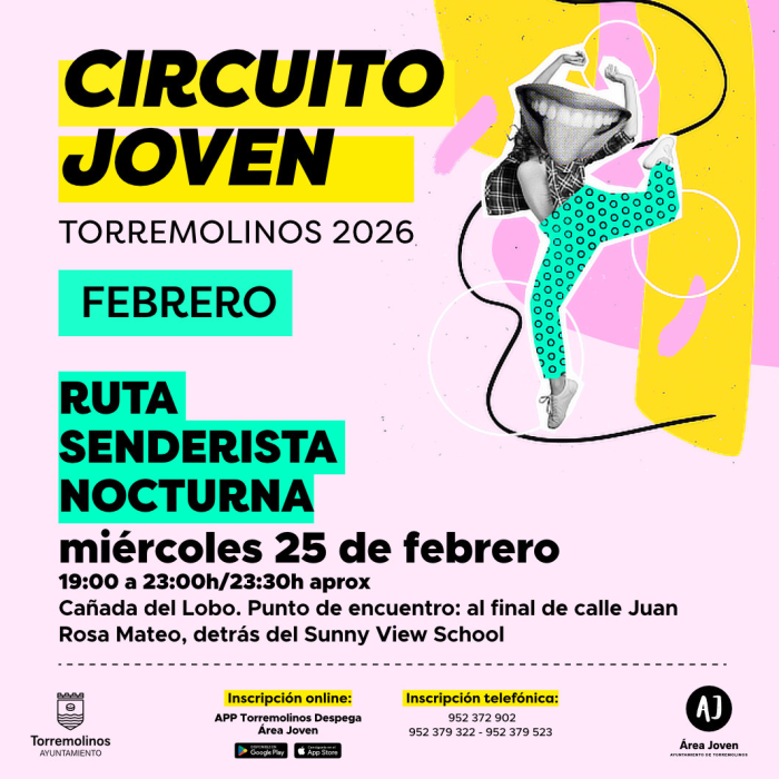 En febrero tendrá lugar una ruta senderista nocturna dentro del Circuito Joven