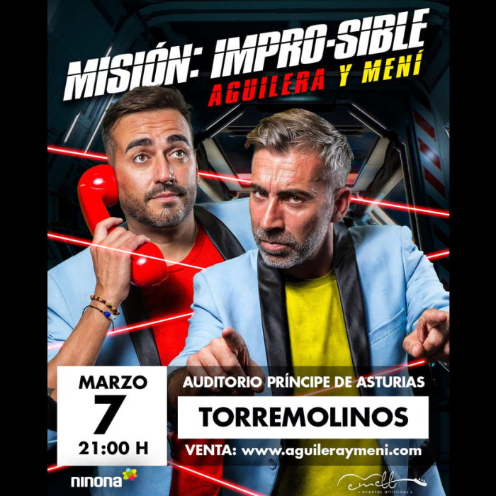 Aguilera y Meni ofrecen su espectáculo ‘Misión: Impro-sible’ en Torremolinos