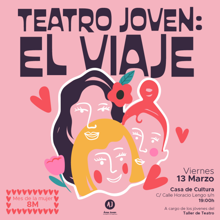 El taller de teatro joven estrena “El viaje” por el Mes de la Mujer