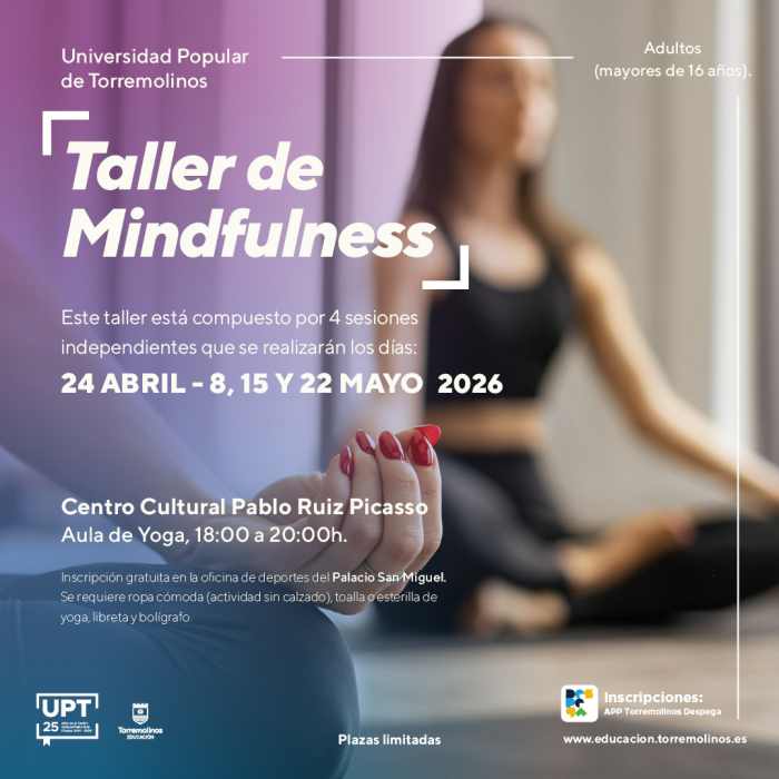 El Ayuntamiento de Torremolinos organiza un ciclo de cuatro talleres gratuitos de Mindfulness