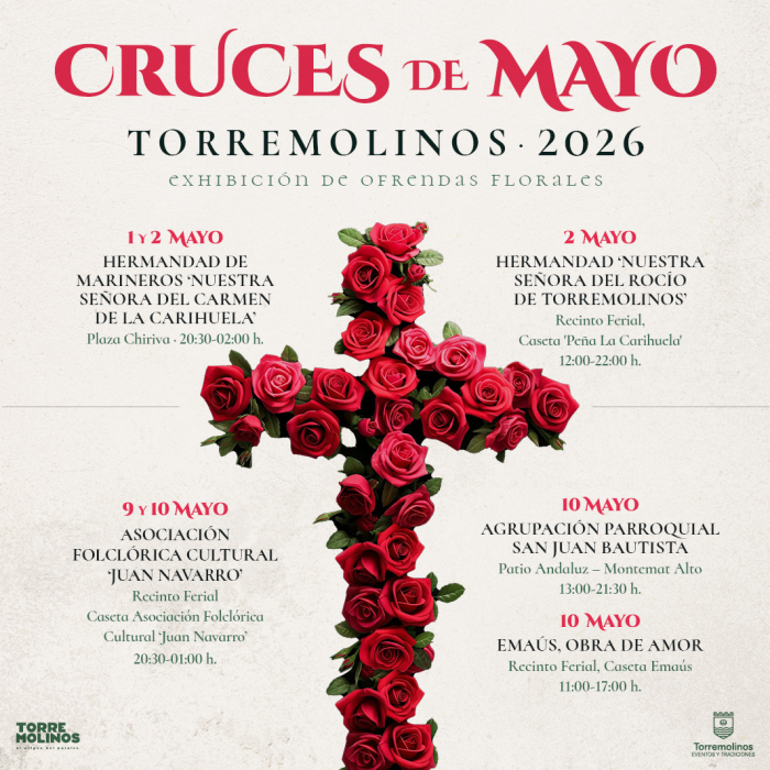 Torremolinos celebra las Cruces de Mayo con la participación de diferentes colectivos