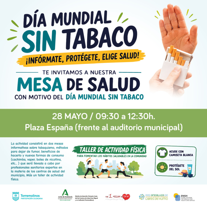 Torremolinos conmemora el Día Mundial sin Tabaco con unas mesas de salud