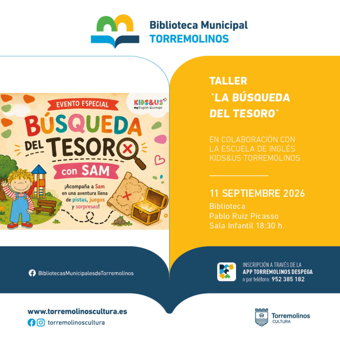 La Biblioteca del Centro Cultural acogerá el taller infantil `La búsqueda del tesoro’