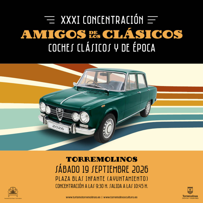 La XXXI concentración ‘Amigos de los Clásicos’ reunirá en Torremolinos a más de 100 coches clásicos y de época