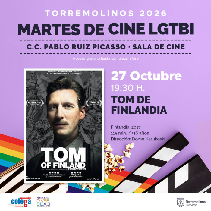 El ciclo Martes de Cine LGTBI permitirá disfrutar en octubre de la película ‘Tom de Finlandia’