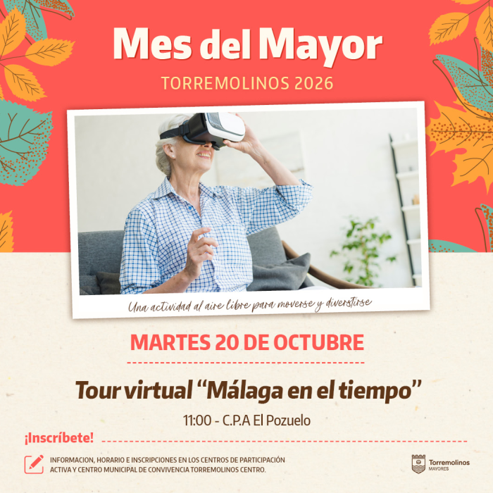 Los mayores disfrutarán de un tour virtual por Málaga en el Mes del Mayor