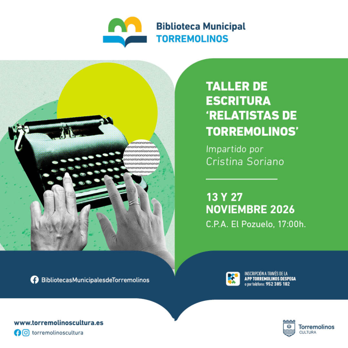 El taller de escritura creativa ‘Relatistas de Torremolinos’ continúa con sus sesiones en noviembre